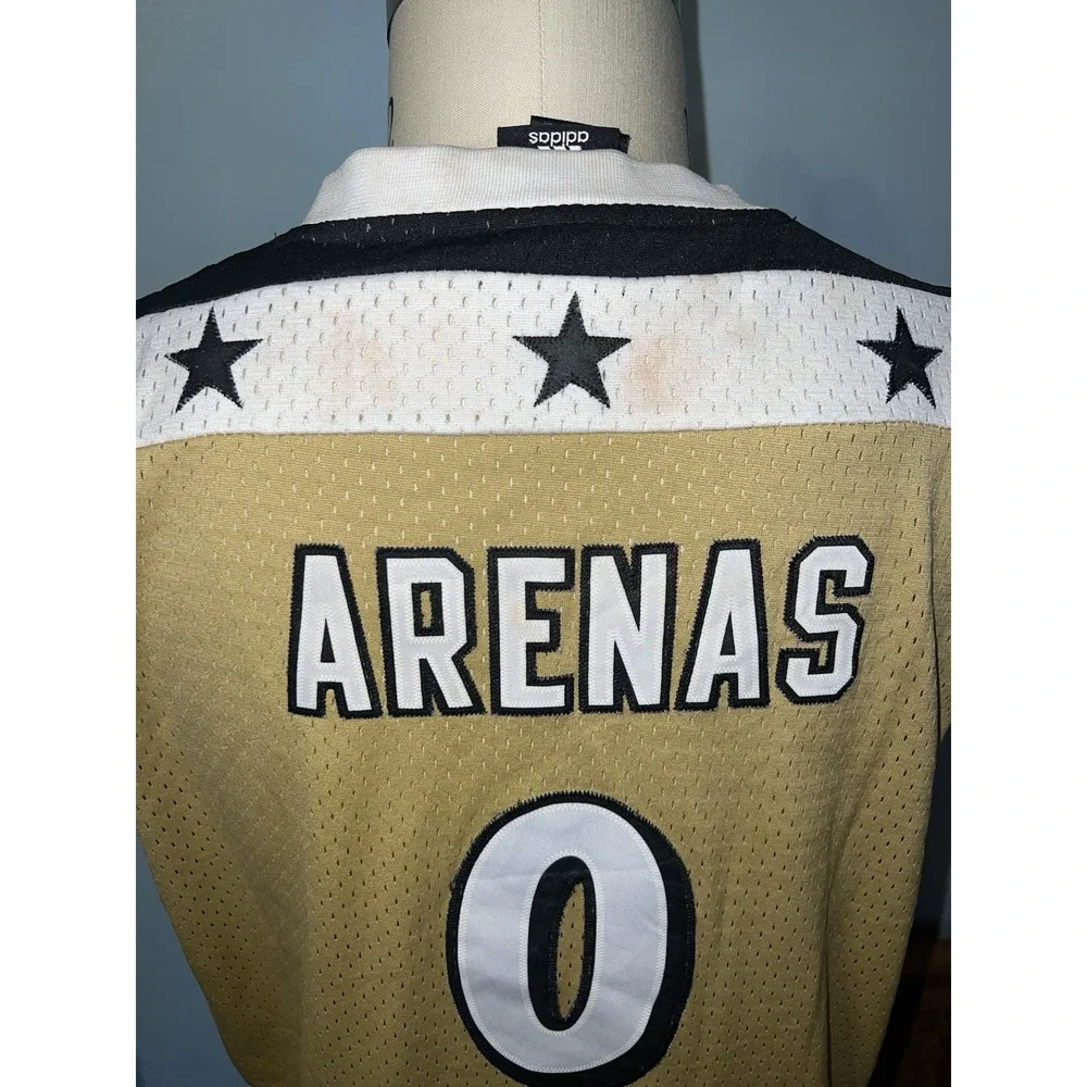 Adidas Gilbert Arenas Wizards Jersey Mens XL Gold Good NBA Agent Zero #0‎ Mesh